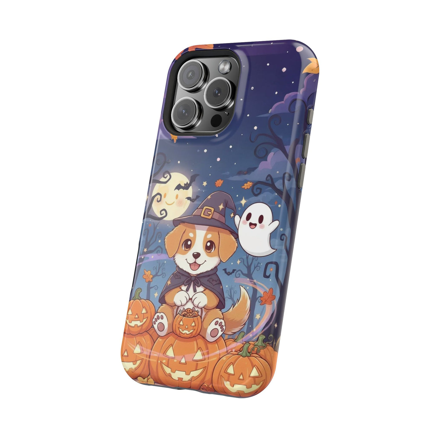 Halloween cute puppy anime style 3 Magnetic Impact-Resistant Phone Case, Cute Dog Design, Pet Owner Gift, Animal Lover Accessory, Birthday Gift for Dog Lovers