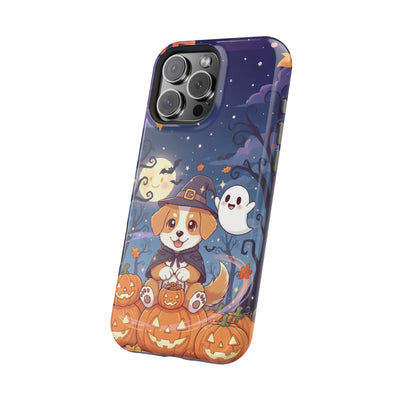 Halloween cute puppy anime style 3 Magnetic Impact-Resistant Phone Case, Cute Dog Design, Pet Owner Gift, Animal Lover Accessory, Birthday Gift for Dog Lovers