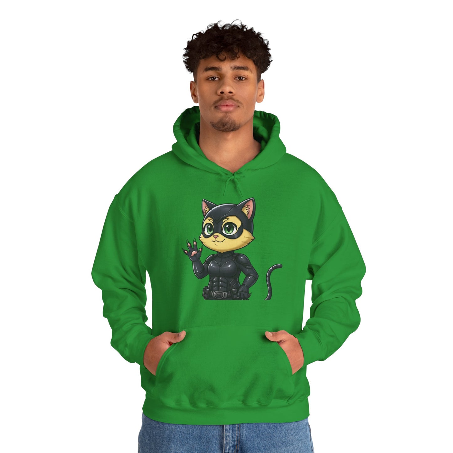 Cat cosplay Cat Woman Funny Design Unisex Hoodie style 2