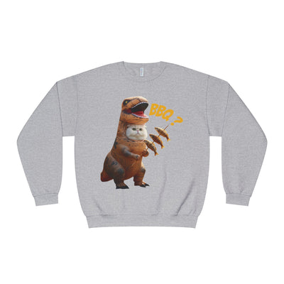 Tyrannosaurus Cat BBQ Unisex NuBlend® Crewneck Sweatshirt