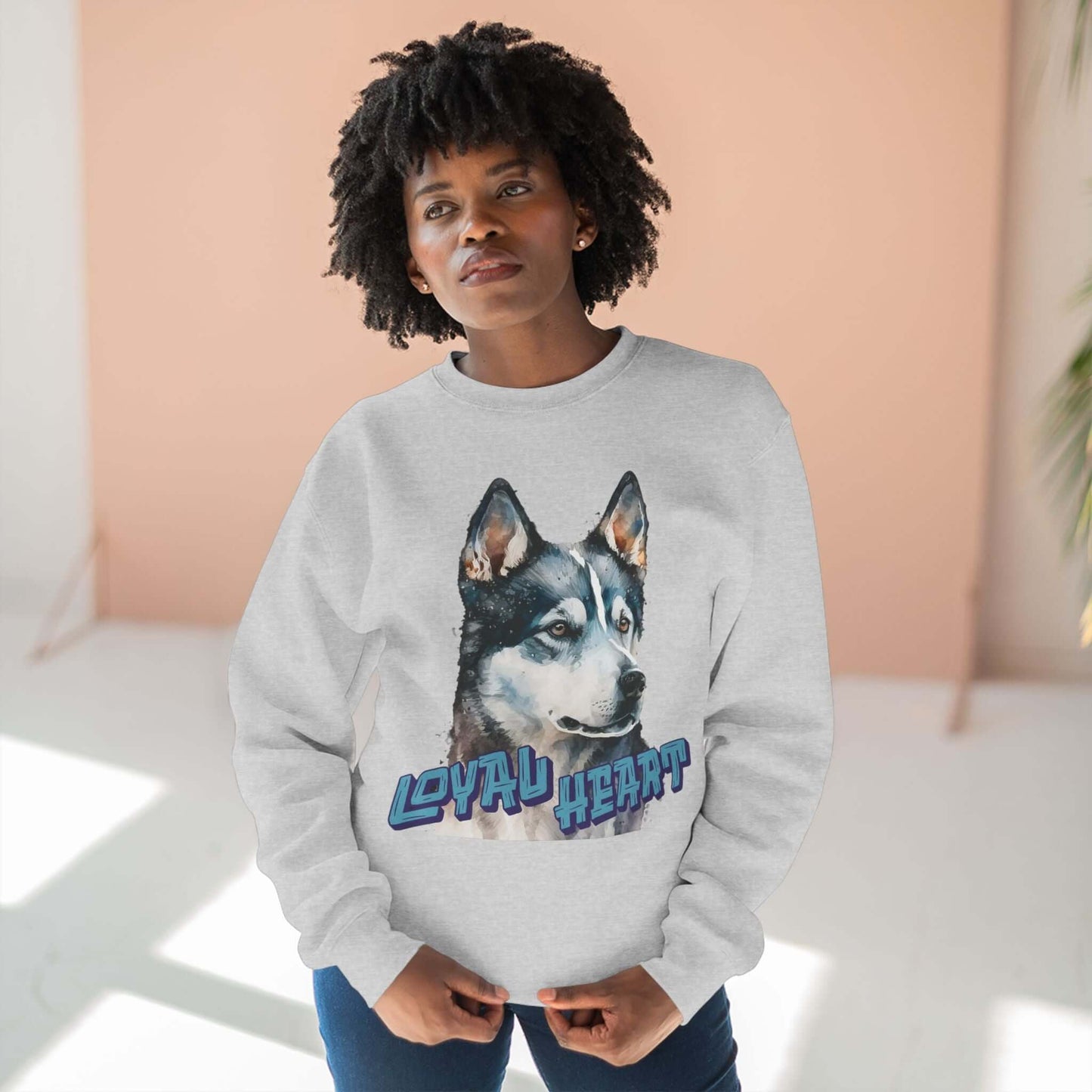 Loyal Heart Dog Lover Unisex Crewneck Sweatshirt style 3
