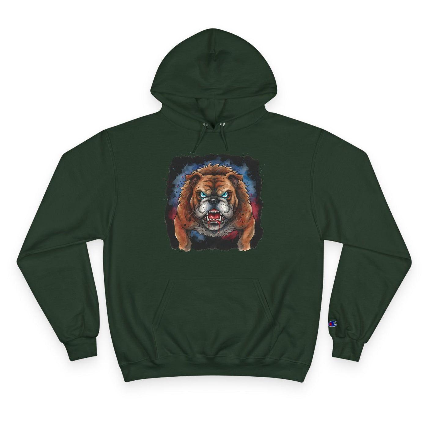 Angry Dog style 4 Men and Women Champion Hoodie