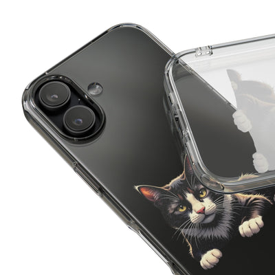 Cat Lover Impact-Resistant Clear Phone Case, Pet Gift, Durable Cat Design, Cute Phone Cover, Unique Cat Art, Animal Lover Accessory