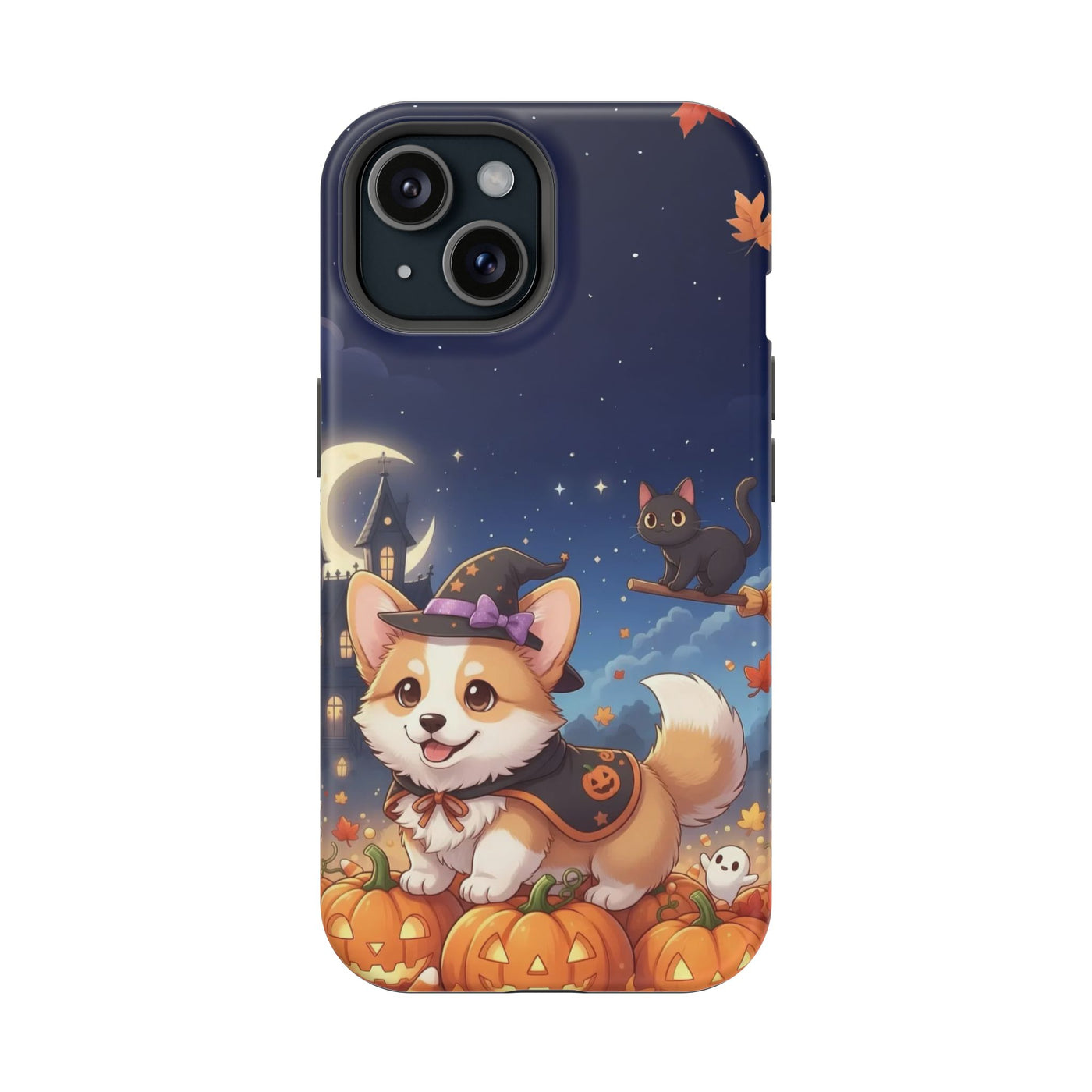 Halloween cute puppy anime style 4 Magnetic Impact-Resistant Phone Case, Cute Dog Design, Pet Owner Gift, Animal Lover Accessory, Birthday Gift for Dog Lovers