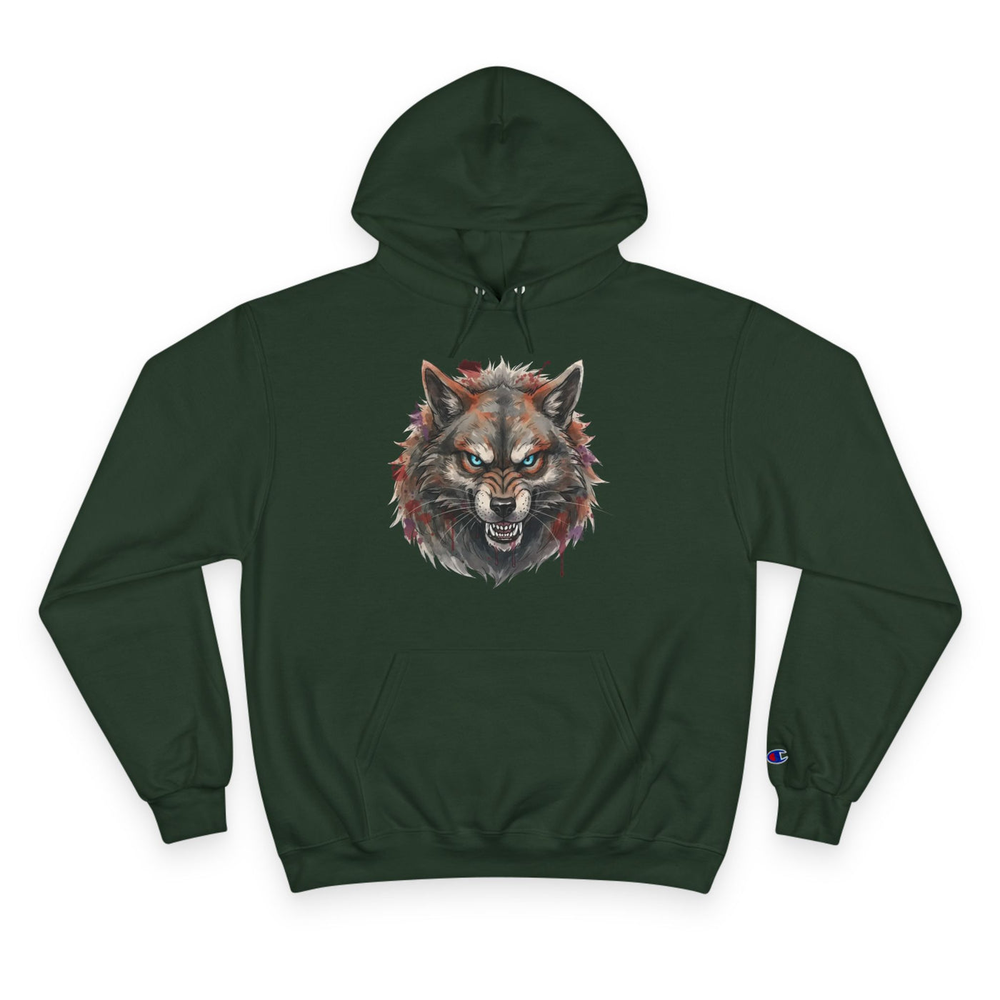 Angry Dog style 2 Men and Women Champion Hoodie