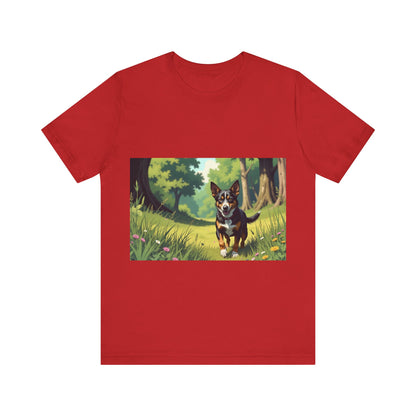 Adorable Dog comic style 1  Unisex Soft Tee| Cute Dog Lover's Shirt, Animal Graphic T-Shirt, Pet Themed Gift, Casual Wear