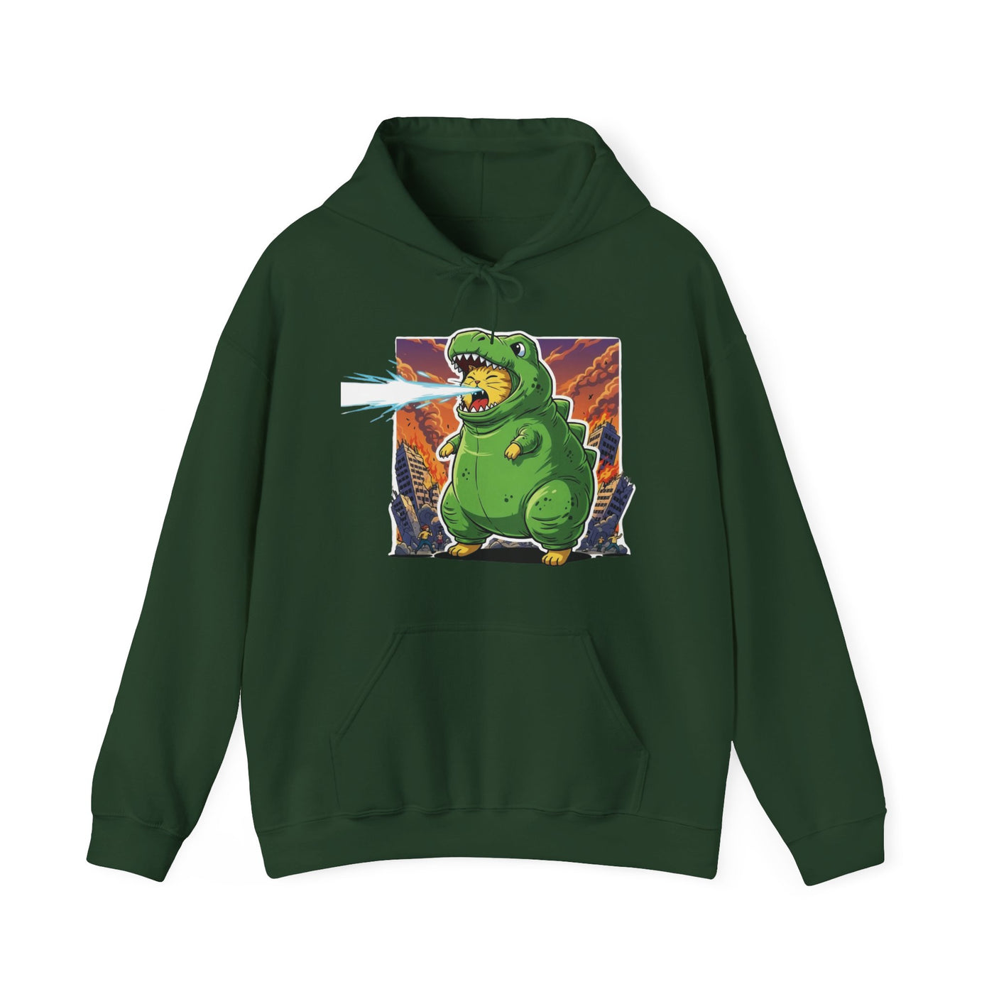 Cat cosplay Godzilla style 3 Unisex Hoodie - Fun & Playful Design
