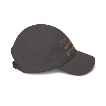 I Just Wanna Get Some Sleep Funny Dog Embroidered Dad Cap Hat