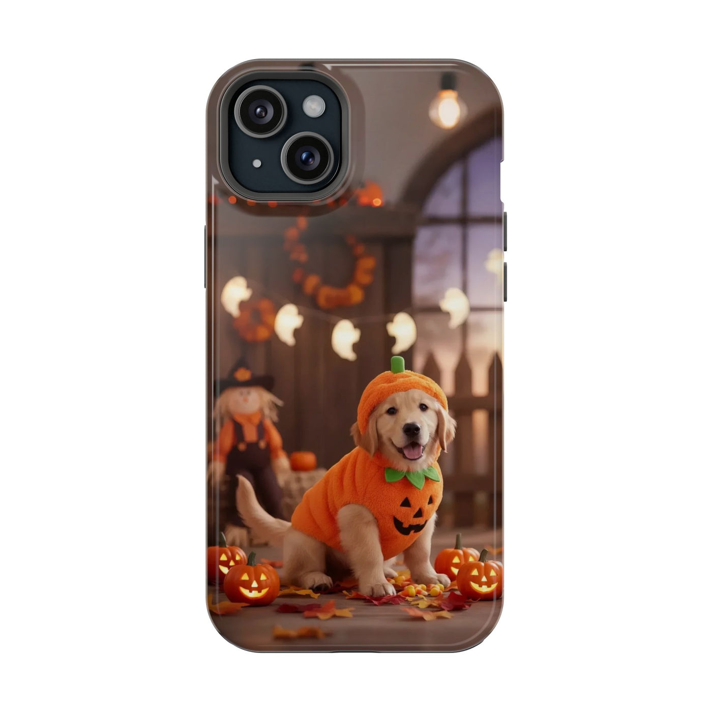 Halloween cute puppy photo style 2 Magnetic Impact-Resistant Phone Case, Cute Dog Design, Pet Owner Gift, Animal Lover Accessory, Birthday Gift for Dog Lovers
