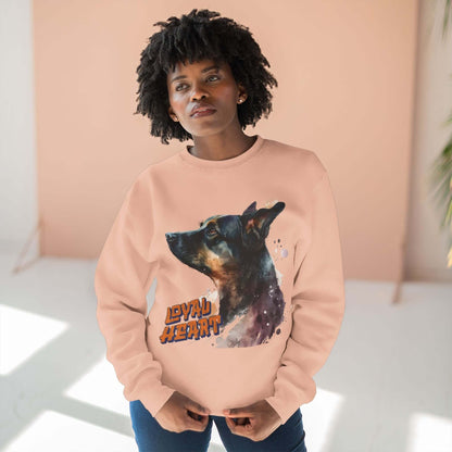 Loyal Heart Dog Lover Unisex Crewneck Sweatshirt style 1