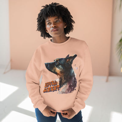"Loyal Heart" Dog Lover style 1 Unisex Crewneck Sweatshirt