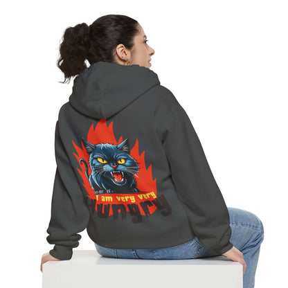 I am very very Hungry - Cartoon Cat Unisex Pullover Hoodie