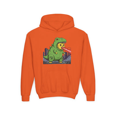 Cat cosplay Godzilla style 4 Unisex Kids Hoodie - Fun & Cozy Heavy Blend Sweatshirt with Cute Design