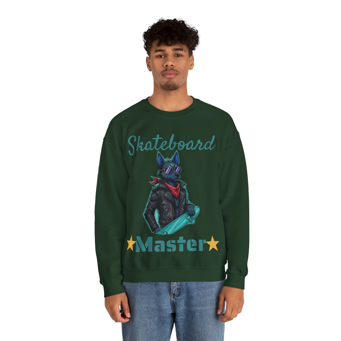 Cool Dog Unisex Heavy Blend Crewneck Sweatshirt style 4