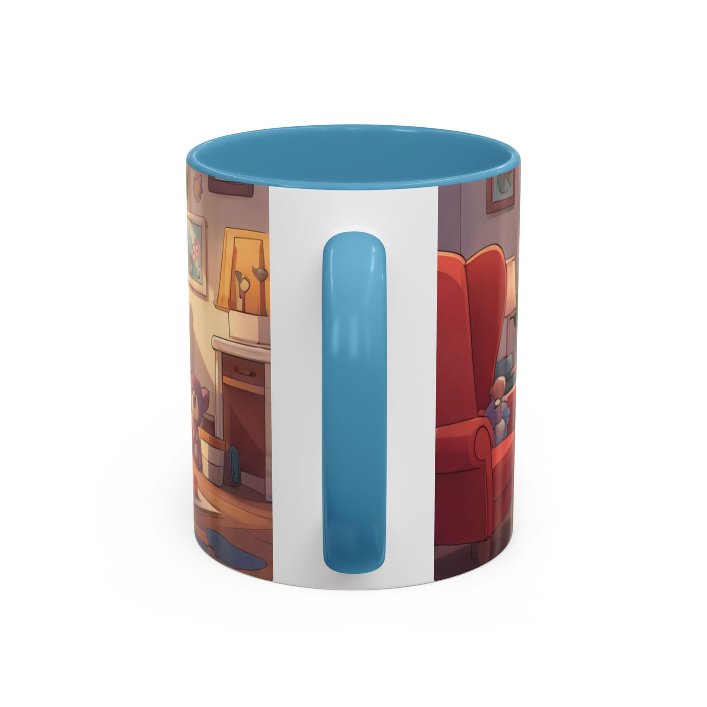 Super Pup Coffee Mug - Cute Puppy in Superhero Costume Accent Mug 11oz