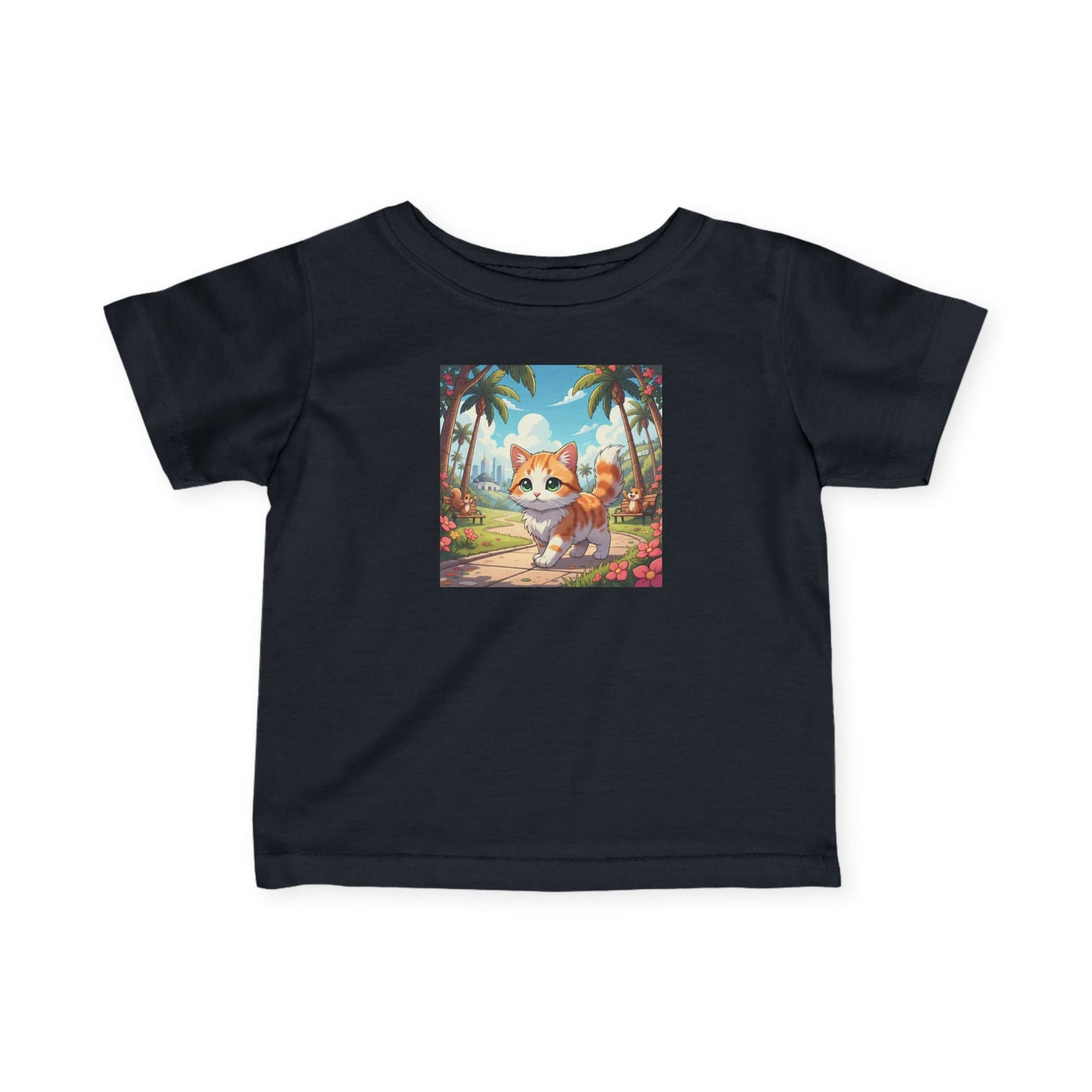 Cute Kitten Infant Baby Fine Jersey T-Shirt style 3
