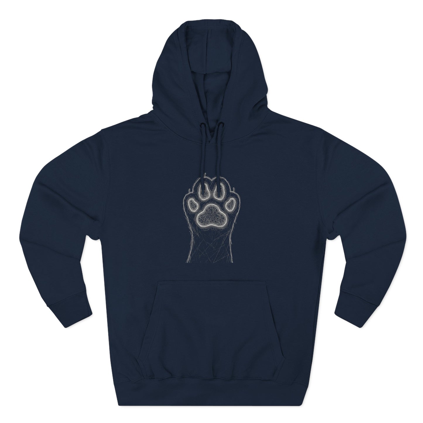 Cat Paw-Inspired Cozy Comfort Unisex Fleece Hoodie