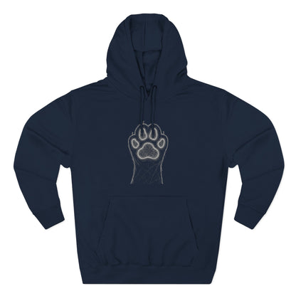 Cat Paw-Inspired Cozy Comfort Unisex Fleece Hoodie