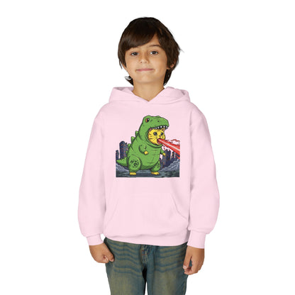 Cat cosplay Godzilla Unisex Kids Hoodie style 4