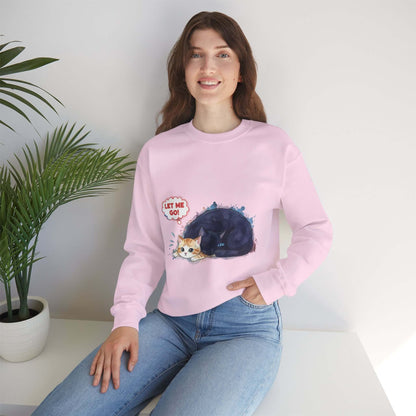 Watercolor Cat painting Unisex Crewneck Sweatshirt style 1