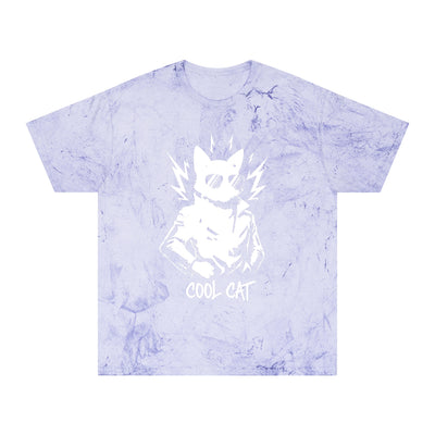 White Cool Cat Unisex T-Shirt - Vibrant Graphic Tee, Gift for Cat Lovers, Casual Wear, Streetwear, Unique Style
