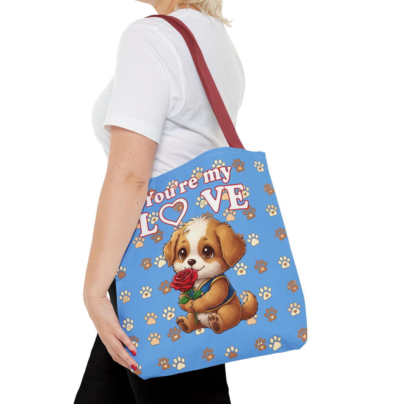 Cute Dog Lover Tote Bag - You're My Love style 1
