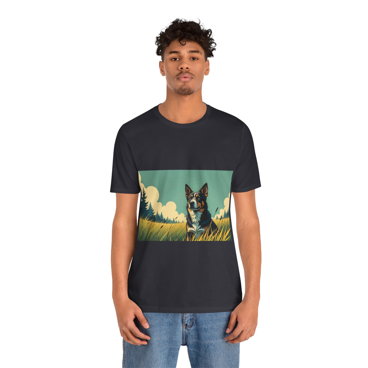 Adorable Dog comic style 3 Unisex Soft Tee| Cute Dog Lover's Shirt, Animal Graphic T-Shirt, Pet Themed Gift, Casual Wear