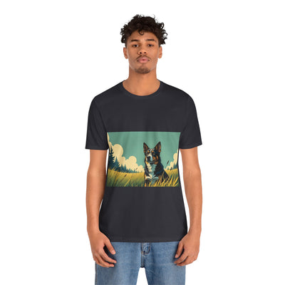 Adorable Dog comic style 3 Unisex Soft Tee| Cute Dog Lover's Shirt, Animal Graphic T-Shirt, Pet Themed Gift, Casual Wear