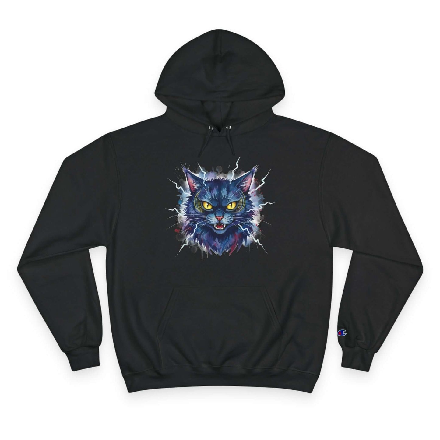 Mad Cat Men and Women Champion Hoodie style 4