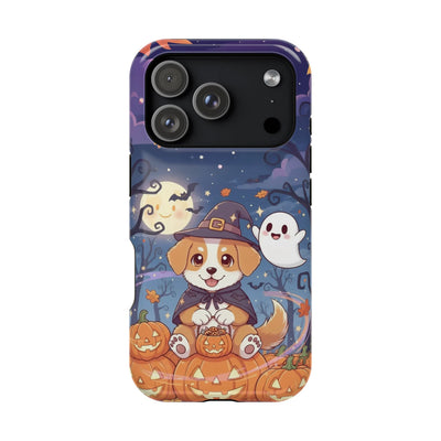 Halloween cute puppy anime style 3 Magnetic Impact-Resistant Phone Case, Cute Dog Design, Pet Owner Gift, Animal Lover Accessory, Birthday Gift for Dog Lovers