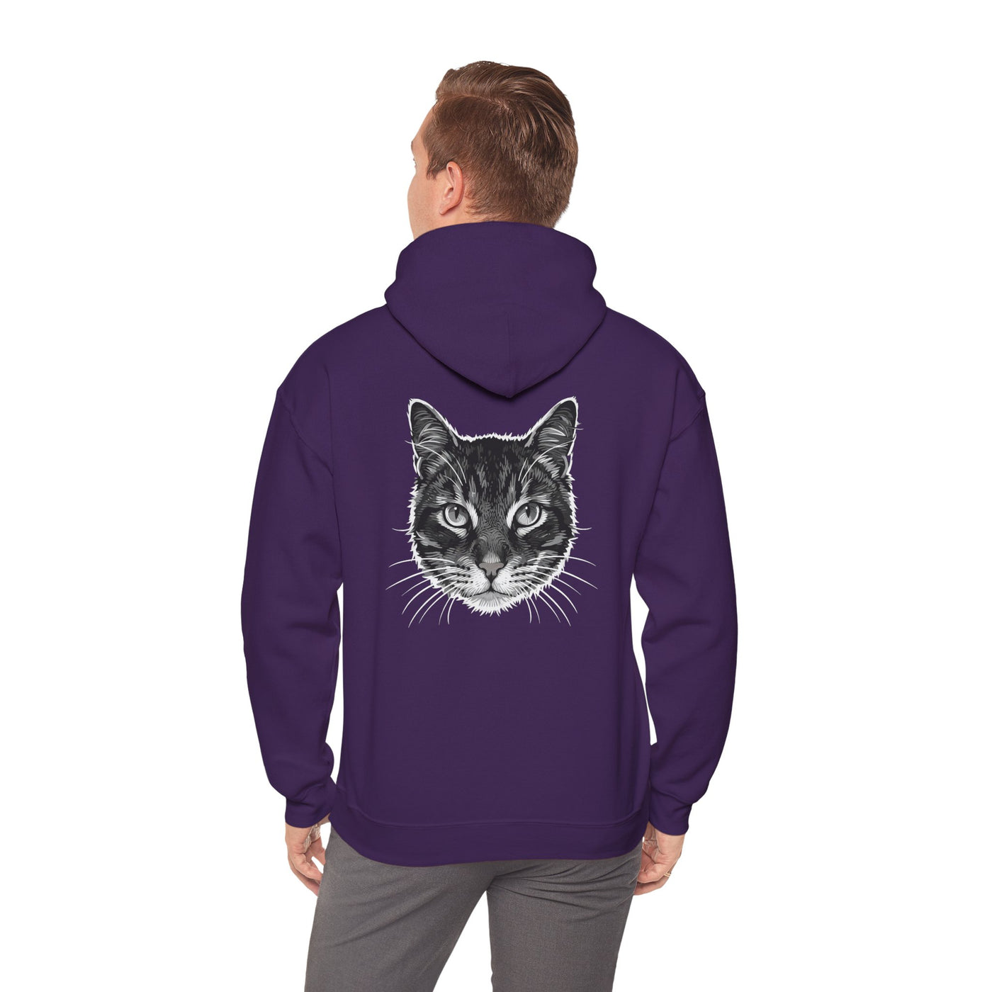 Cozy Cat Lover Hoodie style 1- Unisex Heavy Blend™ Sweatshirt, Purrfect Gift for Pet Owners, Casual Wear, Cat Themed Apparel, Cozy Clothing