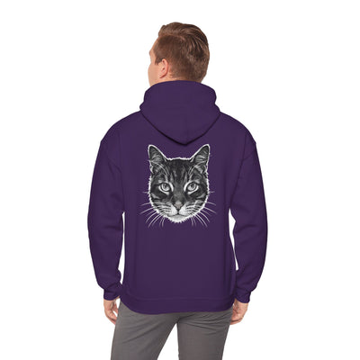 Cozy Cat Lover Hoodie style 1- Unisex Heavy Blend™ Sweatshirt, Purrfect Gift for Pet Owners, Casual Wear, Cat Themed Apparel, Cozy Clothing