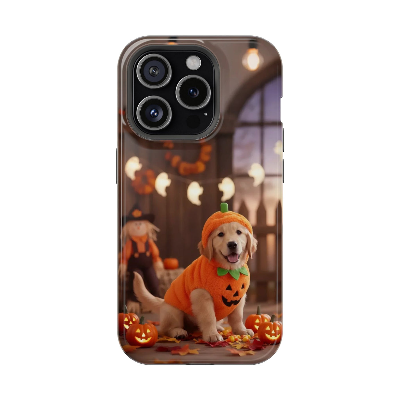Halloween cute puppy photo style 2 Magnetic Impact-Resistant Phone Case, Cute Dog Design, Pet Owner Gift, Animal Lover Accessory, Birthday Gift for Dog Lovers