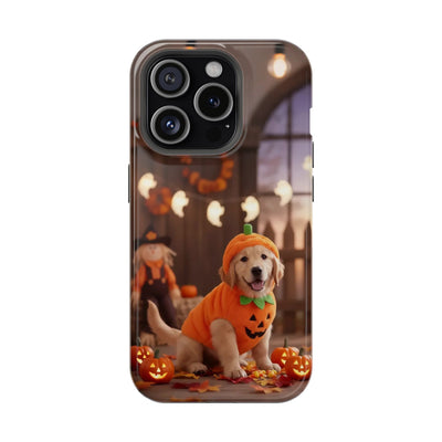 Halloween cute puppy photo style 2 Magnetic Impact-Resistant Phone Case, Cute Dog Design, Pet Owner Gift, Animal Lover Accessory, Birthday Gift for Dog Lovers