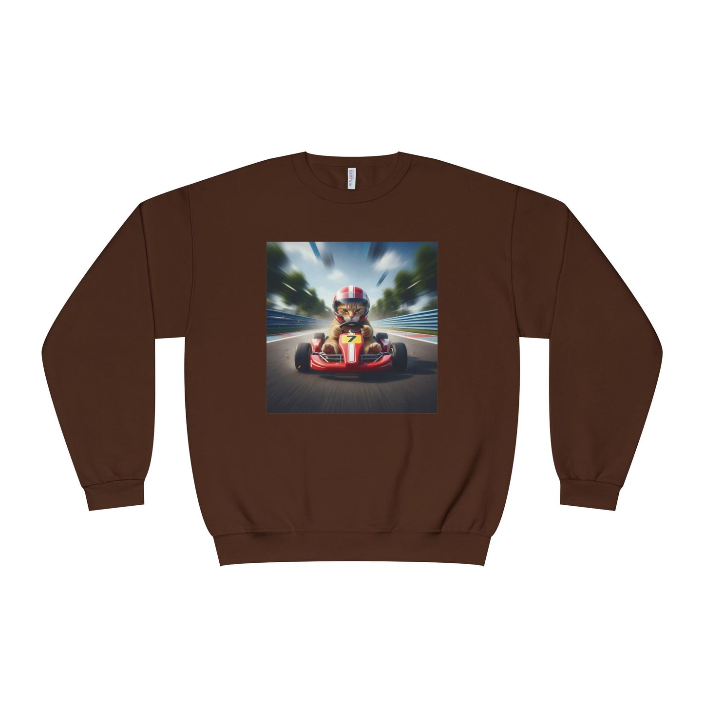 Go Kart Cat Unisex NuBlend Crewneck Sweatshirt style 3