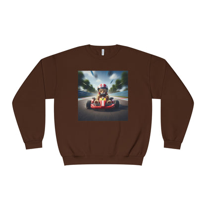 Go Kart Cat Unisex NuBlend Crewneck Sweatshirt style 3