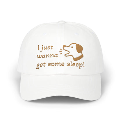 I Just Wanna Get Some Sleep Funny Dog Embroidered Dad Cap Hat
