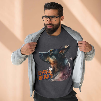 Loyal Heart Dog Lover Unisex Crewneck Sweatshirt style 1