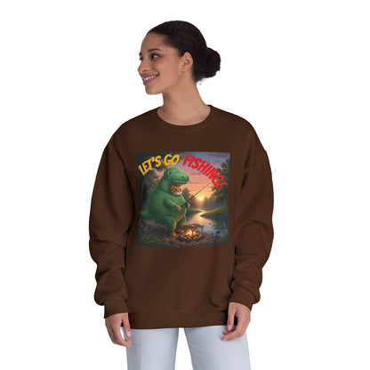 Crocodile Cat Fishing Unisex NuBlend Sweatshirt style 3