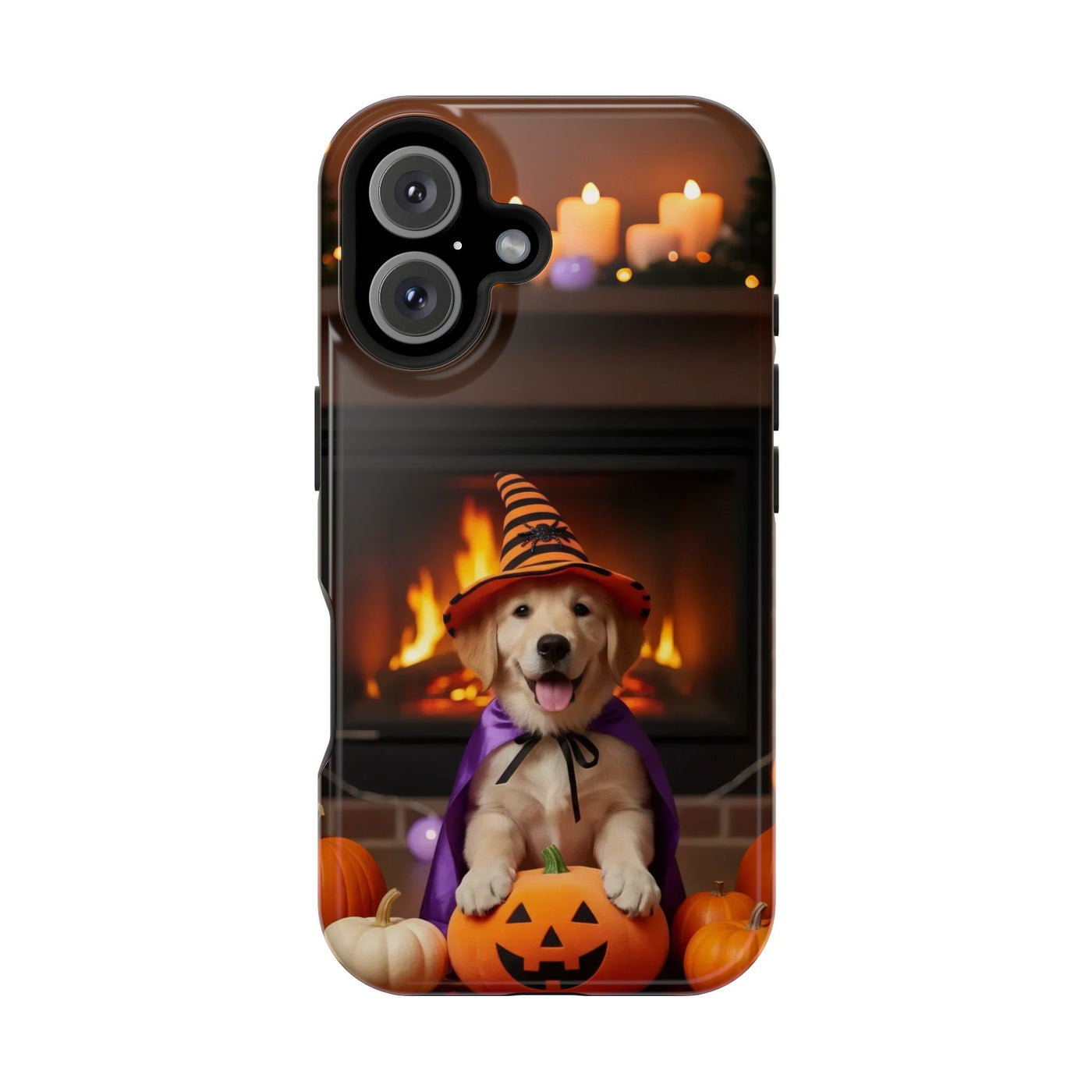 Halloween cute puppy photo style 1 Magnetic Impact-Resistant Phone Case, Cute Dog Design, Pet Owner Gift, Animal Lover Accessory, Birthday Gift for Dog Lovers