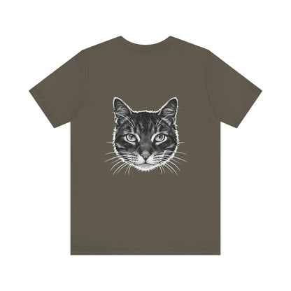 Cat Lover Unisex Tee Cat Head style 1, Perfect Gift for Pet Owners, Vintage Cat Design, Graphic T-shirt, Animal Lover, Casual Wear, Birthday Gift