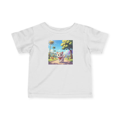 Cute Kitten Infant Baby Fine Jersey T-Shirt style 4