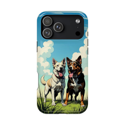 Dog Lovers' Magnetic Impact-Resistant Phone Case comic style 1, Cute Dog Design, Pet Owner Gift, Animal Lover Accessory, Birthday Gift for Dog Lovers