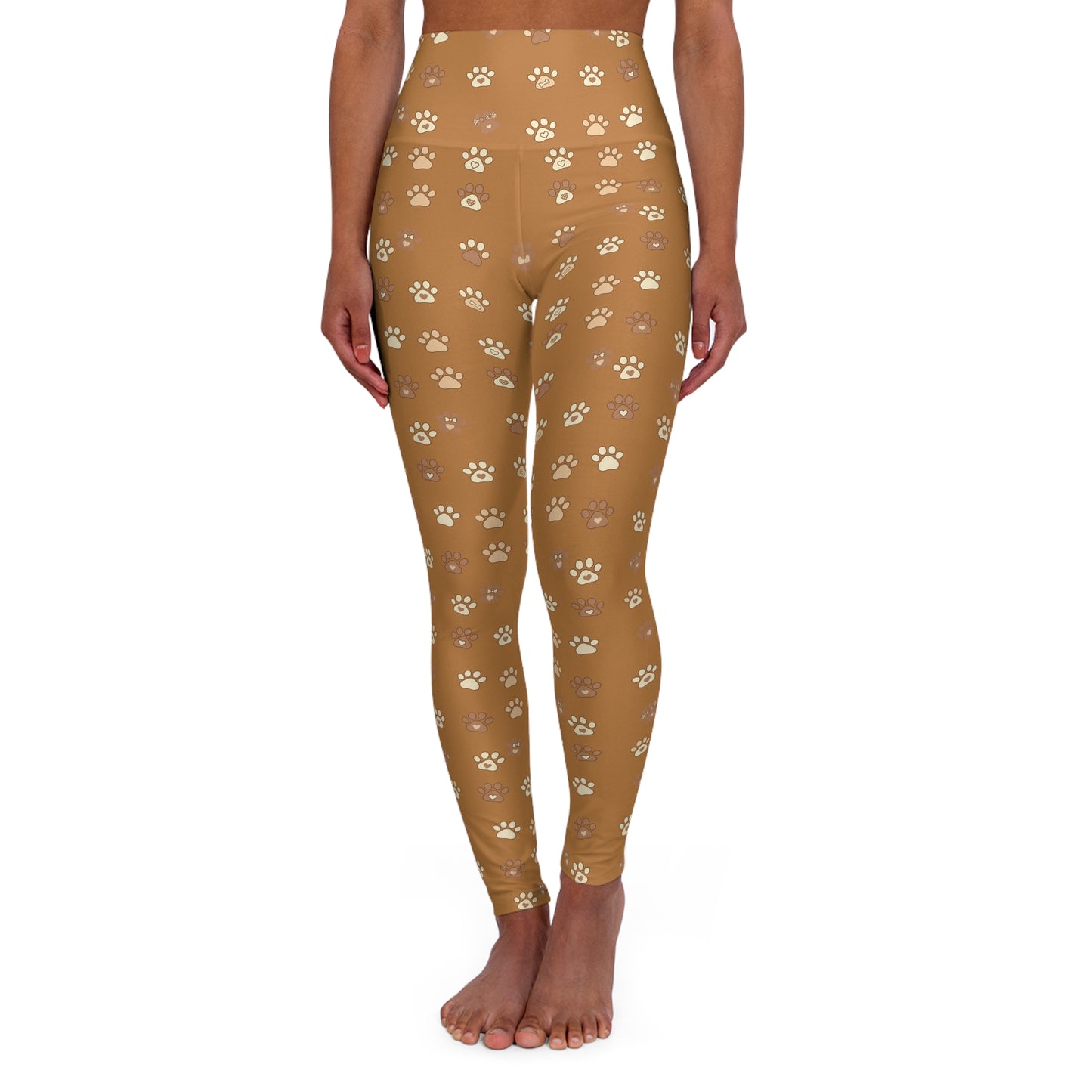 Cat Paw Print High Waisted Women Yoga Leggings style 3