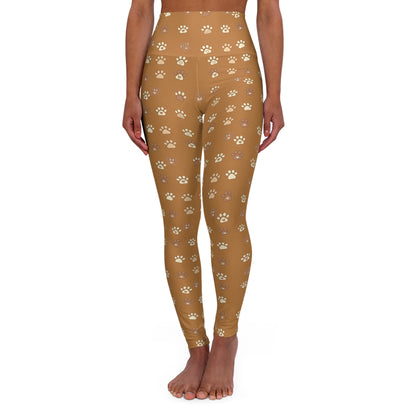 Cat Paw Print High Waisted Women Yoga Leggings style 3