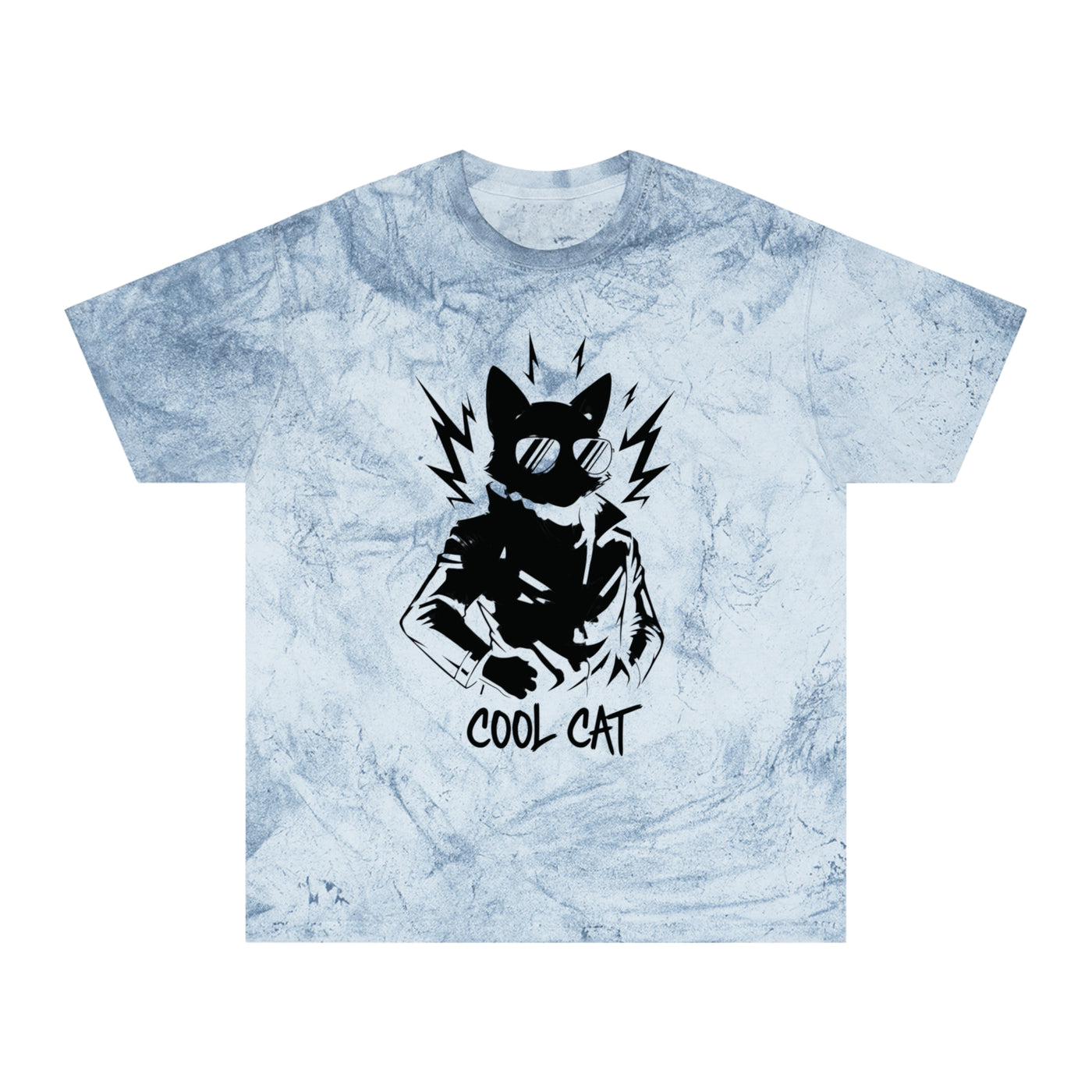 Black Cool Cat Unisex T-Shirt - Vibrant Graphic Tee, Gift for Cat Lovers, Casual Wear, Streetwear, Unique Style