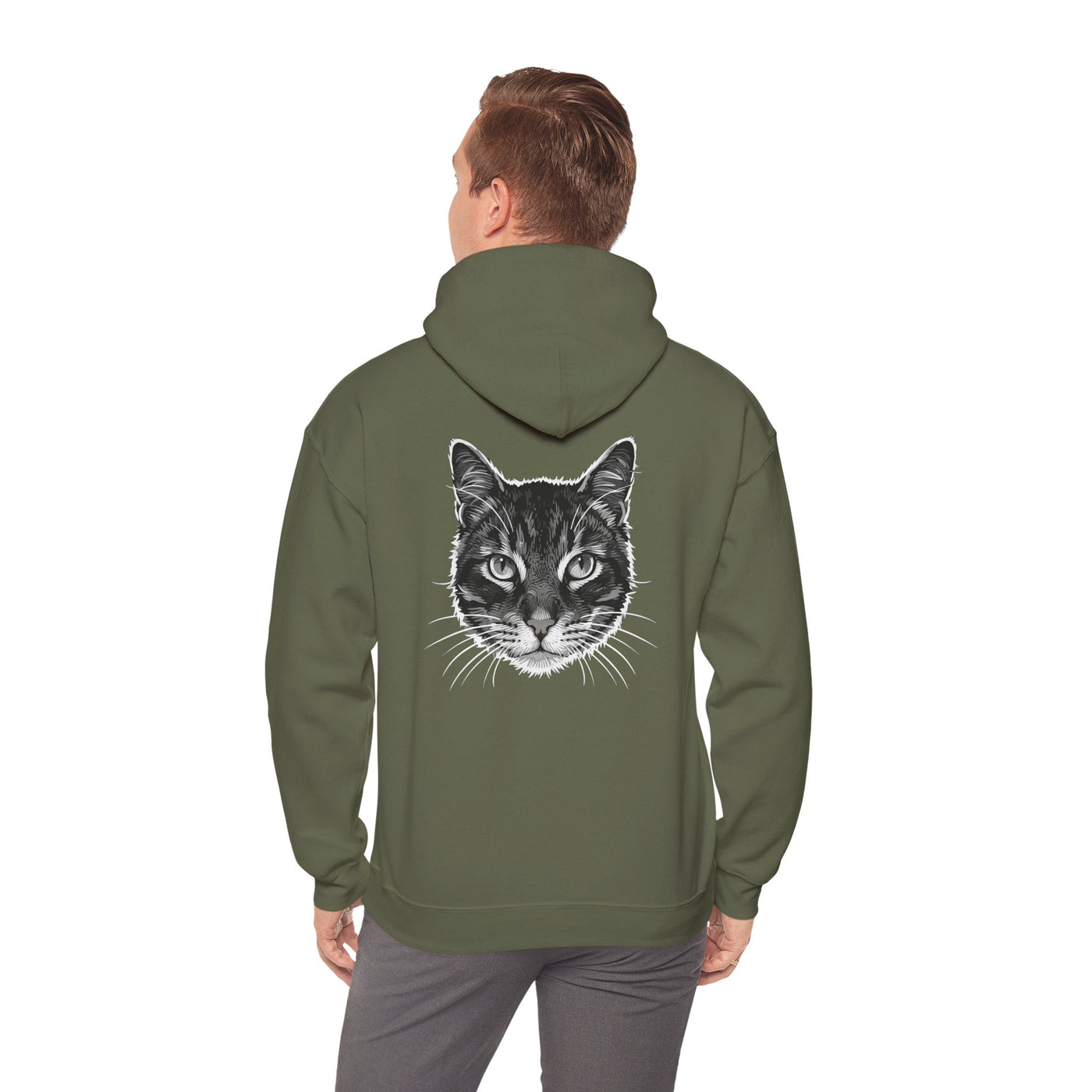 Cozy Cat Lover Hoodie style 1- Unisex Heavy Blend™ Sweatshirt, Purrfect Gift for Pet Owners, Casual Wear, Cat Themed Apparel, Cozy Clothing