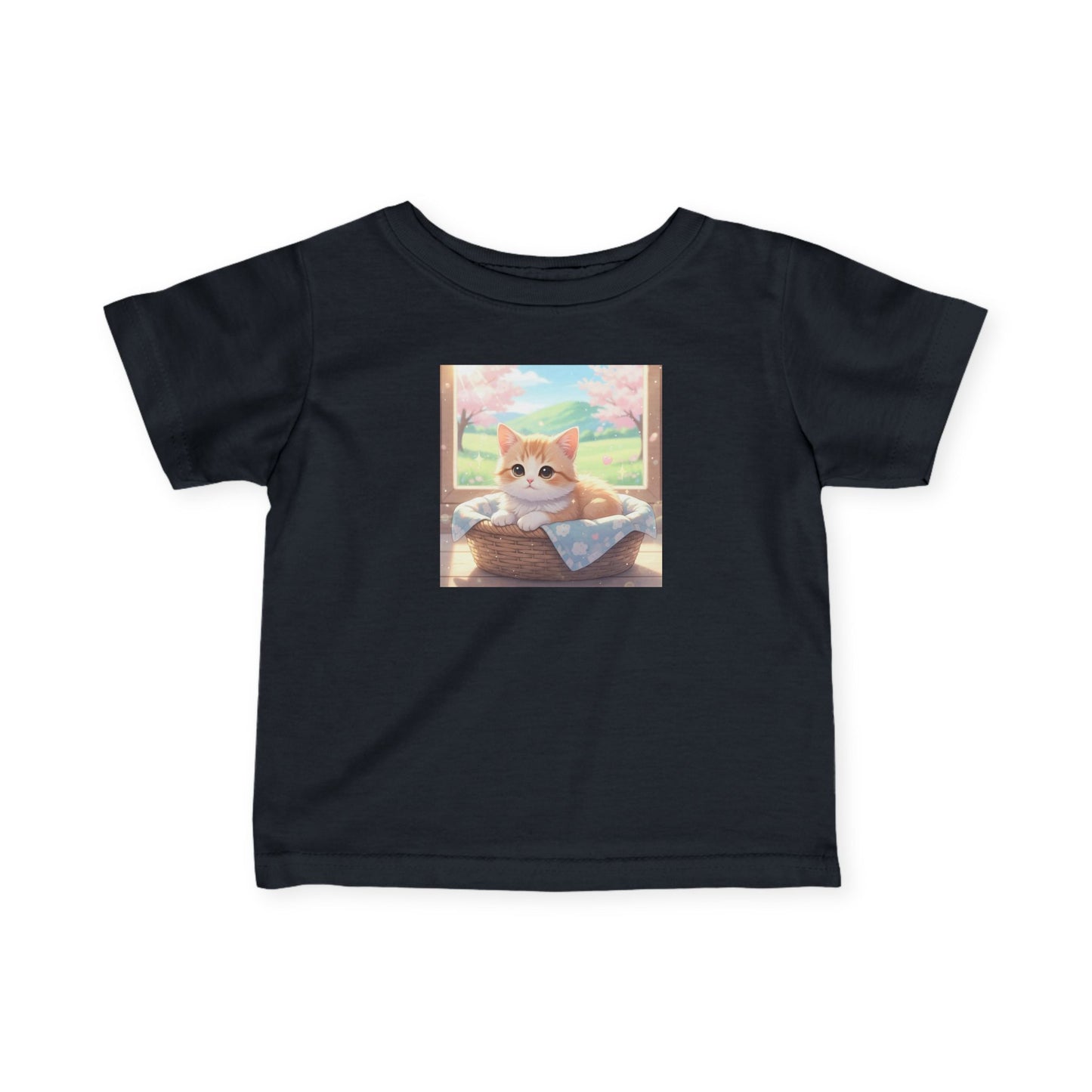 Cute Kitten Infant Baby Fine Jersey T-Shirt style 1