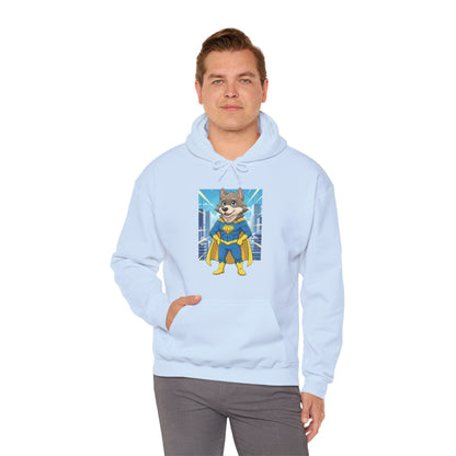 Dog cosplay Superman Funny Design Unisex Hoodie style 1