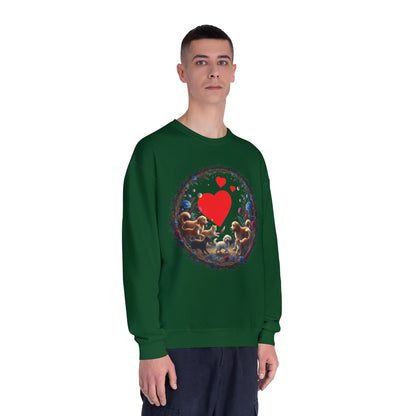 Cats & Dogs Full of Love Unisex NuBlend Crewneck Sweatshirt